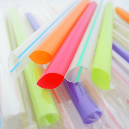 D:12mm Plastic Piercing Straw (L:18cm) - D:12mm Plastic Piercing Straw